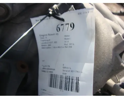 Engine Assembly GM 8.1 L Big 3 Truck Parts, LLC
