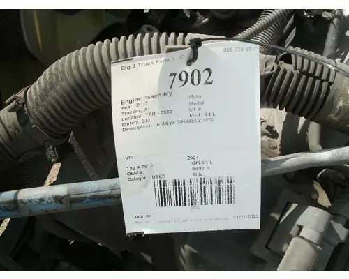 Engine Assembly GM 8.1 L Big 3 Truck Parts, LLC