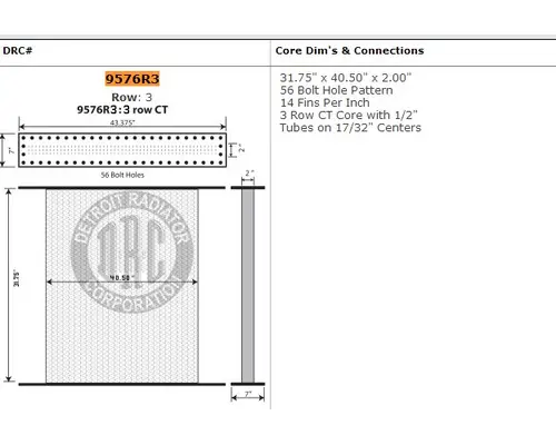 Radiator GMC/VOLVO/WHITE WIA Valley Heavy Equipment
