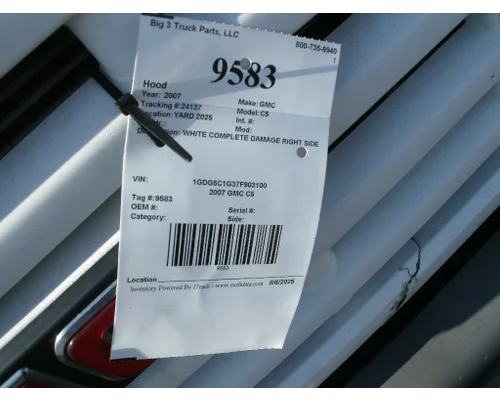 Hood GMC C5 Big 3 Truck Parts, LLC