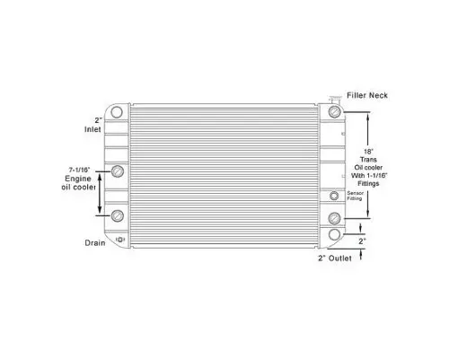 Radiator GMC C6000 LKQ Evans Heavy Truck Parts