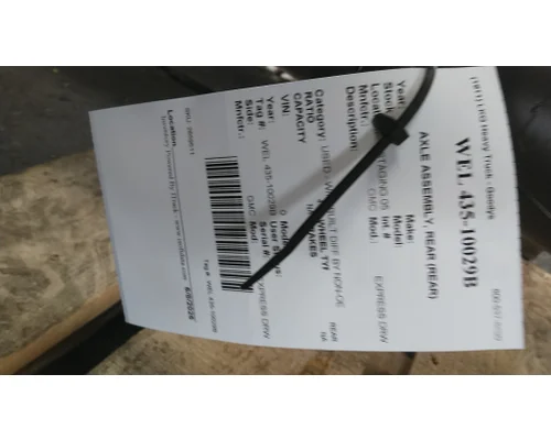 Axle Assembly, Rear (Front) GMC EXPRESS DRW LKQ Heavy Truck - Goodys