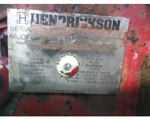 HENDRICKSON EXS13 AXLE, PUSHER