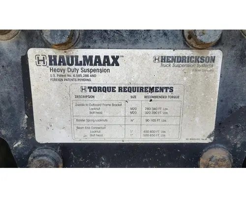 HENDRICKSON HAULMAAX Tandem Cutoffs
