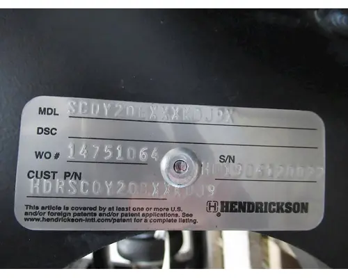 HENDRICKSON SCOY20 Composilite SC 20k Steerable Roll-Off Truc Tag Axle