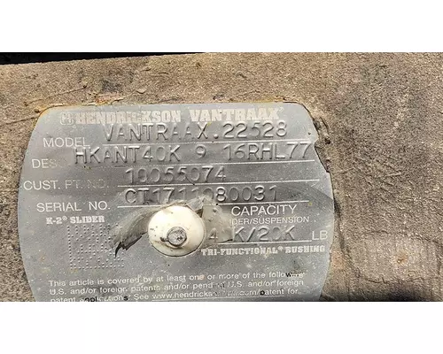 HENDRICKSON VANTRAAX Trailer Suspension