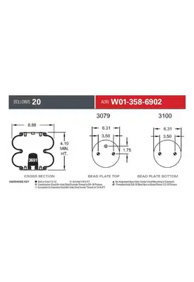 HENDRICKSON  AIR SPRING/AIR BAG