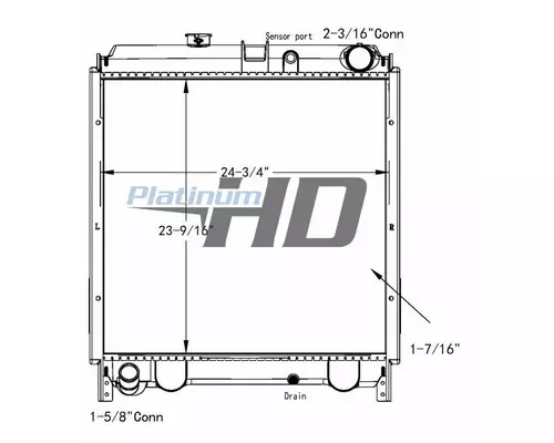 HINO 165 RADIATOR ASSEMBLY