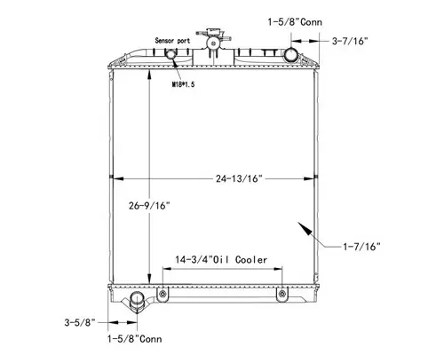 HINO 195H RADIATOR ASSEMBLY