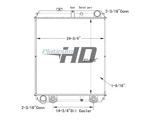 HINO 238 RADIATOR ASSEMBLY