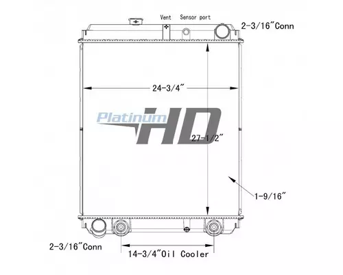 HINO 238 RADIATOR ASSEMBLY