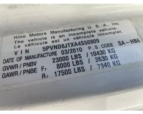 HINO 238 Vehicle For Sale
