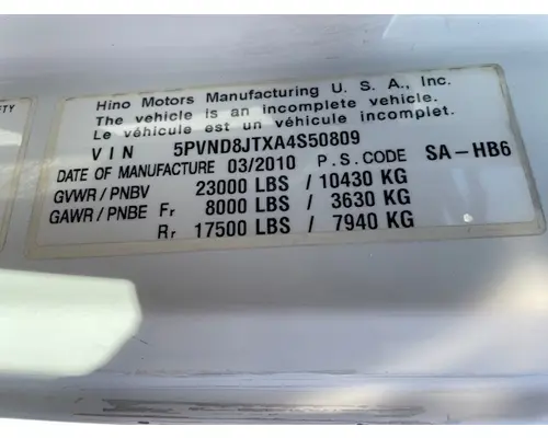 HINO 238 Vehicle For Sale