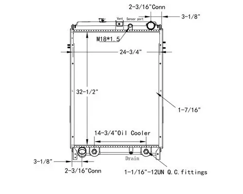 HINO 258 RADIATOR ASSEMBLY