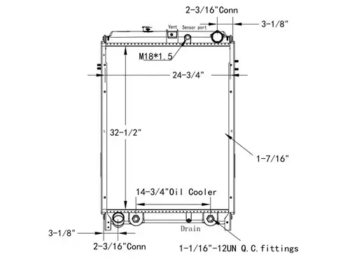 HINO 258 RADIATOR ASSEMBLY