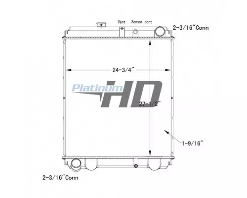 HINO 258 RADIATOR ASSEMBLY