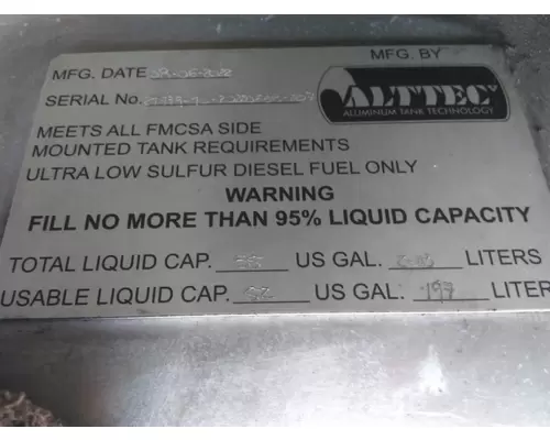 HINO 268 2005-2005 FUEL TANK