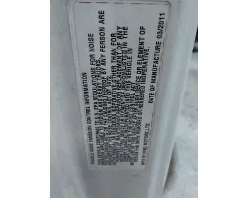 HINO 268 2005-2021 DOOR ASSEMBLY, FRONT