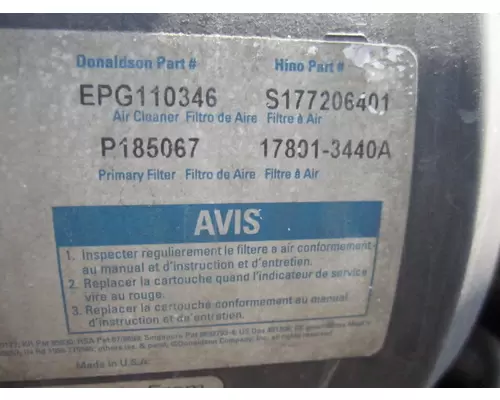HINO 268 AIR CLEANER