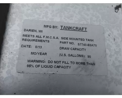 HINO 268 FUEL TANK