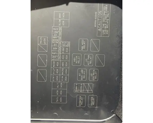 HINO 268 Fuse Box