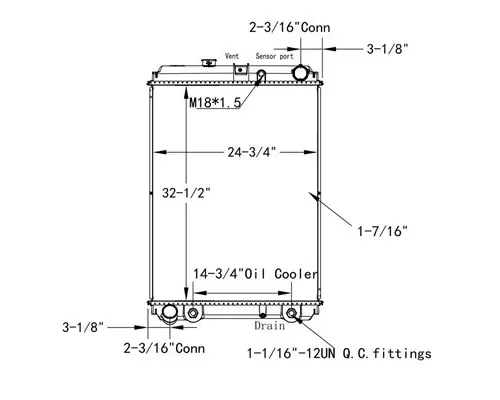 HINO 268 RADIATOR ASSEMBLY