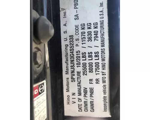 HINO 268 Vehicle For Sale