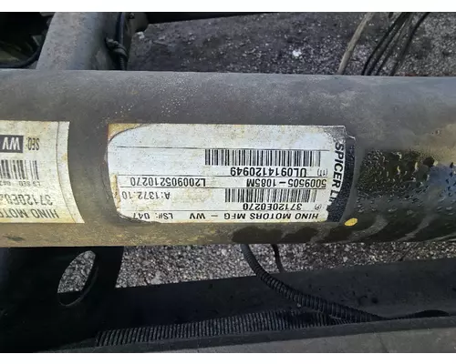 HINO 338 Drive Shaft, Rear
