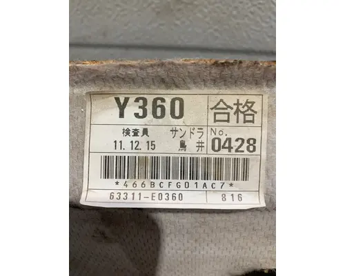 HINO 338 Interior Parts, Misc.