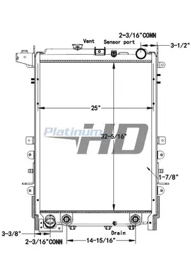 HINO 338 RADIATOR ASSEMBLY