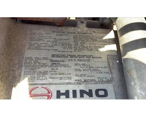 HINO J05D-TA ENGINE ASSEMBLY