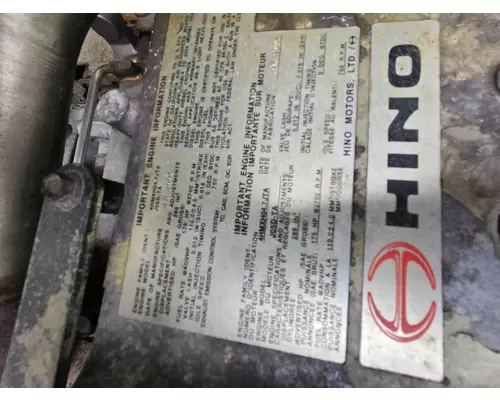 HINO J05D-TA Engine Assembly