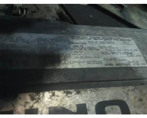 HINO J08E-TA (HYD BRAKE) ENGINE ASSEMBLY