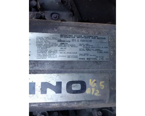 HINO J08E-TA (HYD BRAKE) ENGINE ASSEMBLY