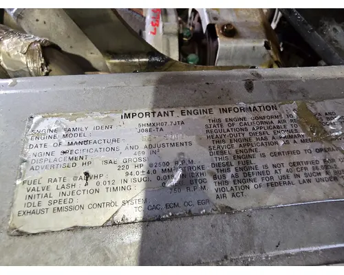 HINO J08E-TA Engine Assembly