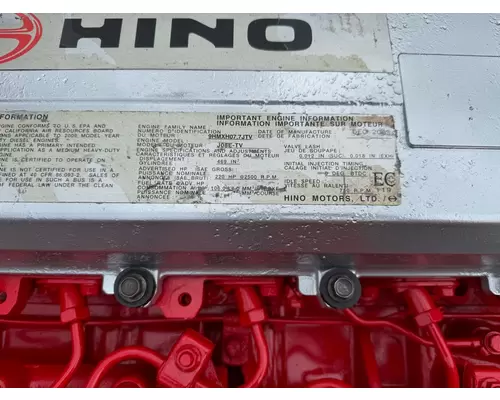 HINO J08E-TV Engine Assembly