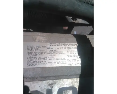 HINO J08E-TW ENGINE ASSEMBLY