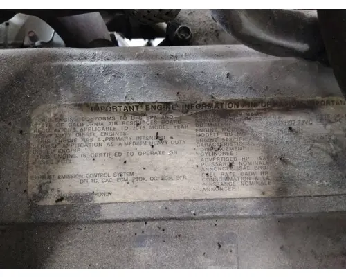 HINO J08E-VC ENGINE ASSEMBLY