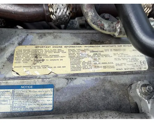 HINO J08E-VC Engine Assembly