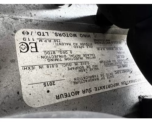 HINO J08E Engine Assembly