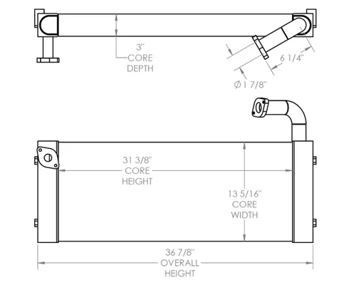 HITACHI 135 Engine Oil Cooler