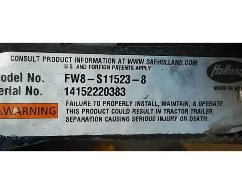 HOLLAND FW8 Fifth Wheel