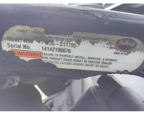 HOLLAND STATIONARY FIFTH WHEEL