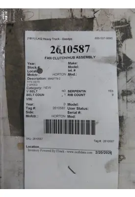 HORTON 99A9779-2 FAN CLUTCH/HUB ASSEMBLY