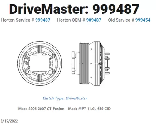 HORTON DriveMaster Fan Clutches & Hubs