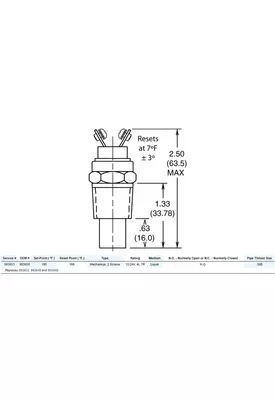 HORTON Thermal Switch Fan Clutch Control