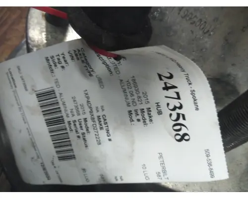 HUB PILOTED - ALUMINUM 10 LUG HUB