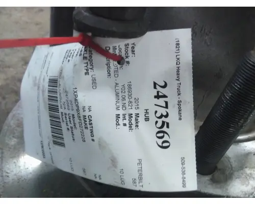 HUB PILOTED - ALUMINUM 10 LUG HUB