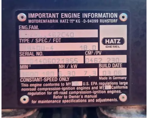 Hatz Diesel Other Engine Assembly