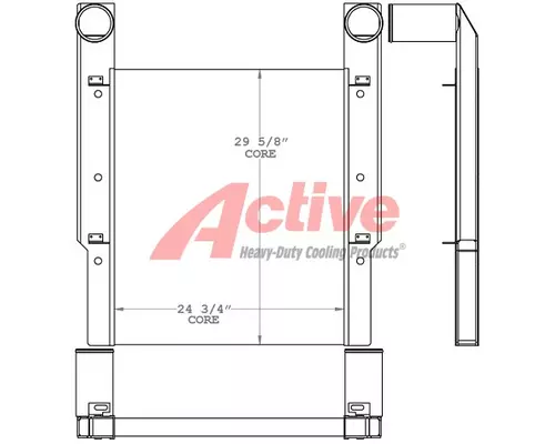 Charge Air Cooler (ATAAC) Heartland Ag 3300 Sprayer / Floater Active Radiator
